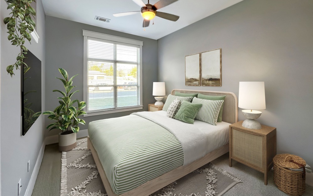 A1 apartment bedroom at Palladian Place