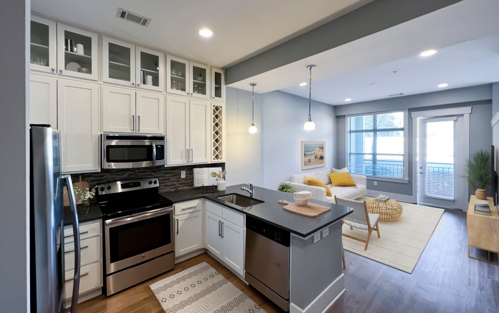 A1 apartment kitchen at Palladian Place