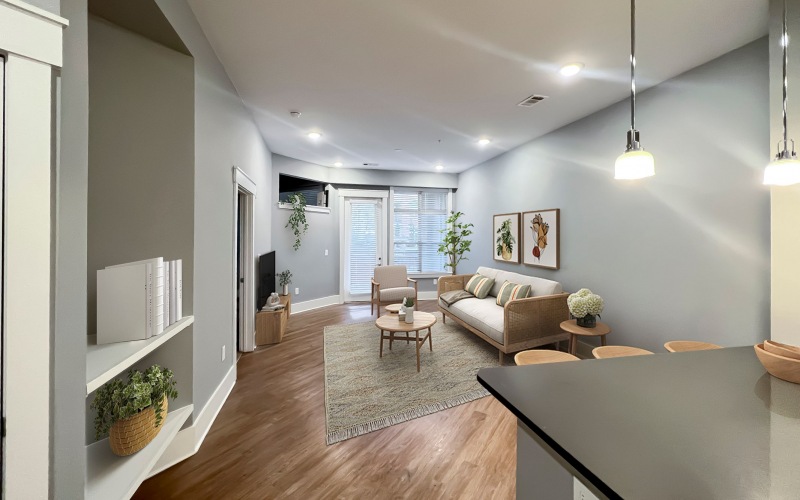 A3 apartment living area at Palladian Place