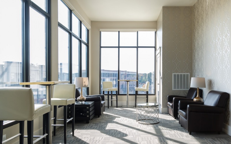 Building 3 Sky Lounge - Palladian Place: Luxury Apartments in Durham, NC