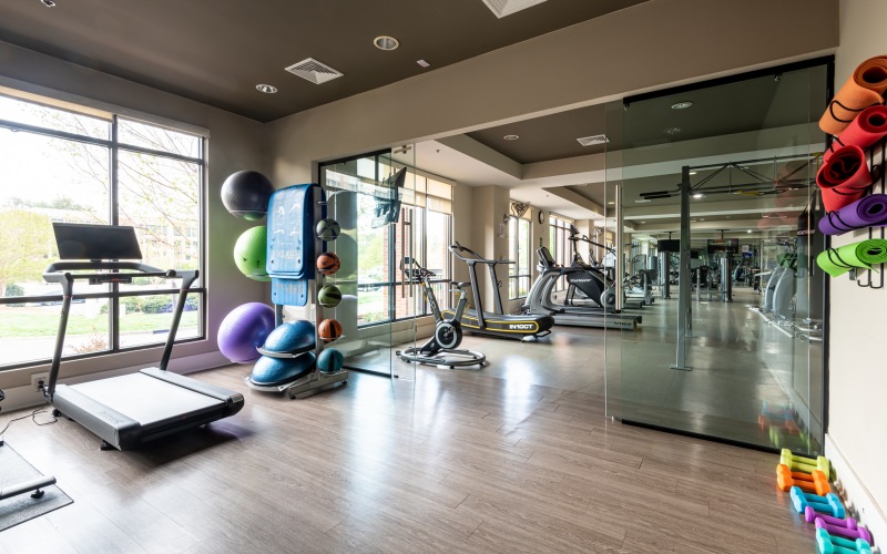 Gym at Palladian Place Apartments