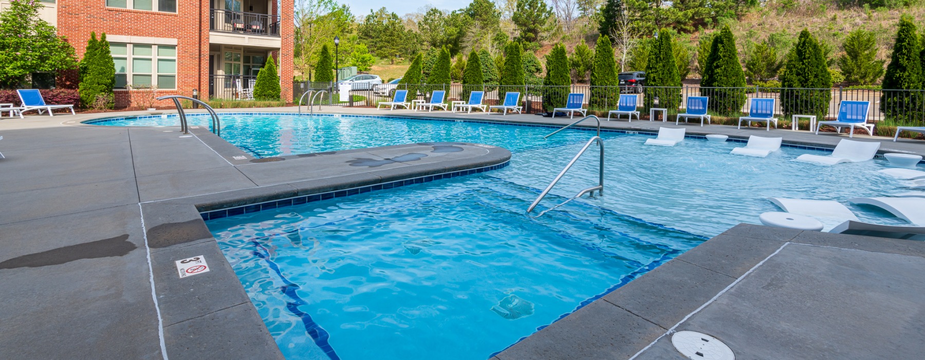 Resort inspired pool at Palladian Place Apartments