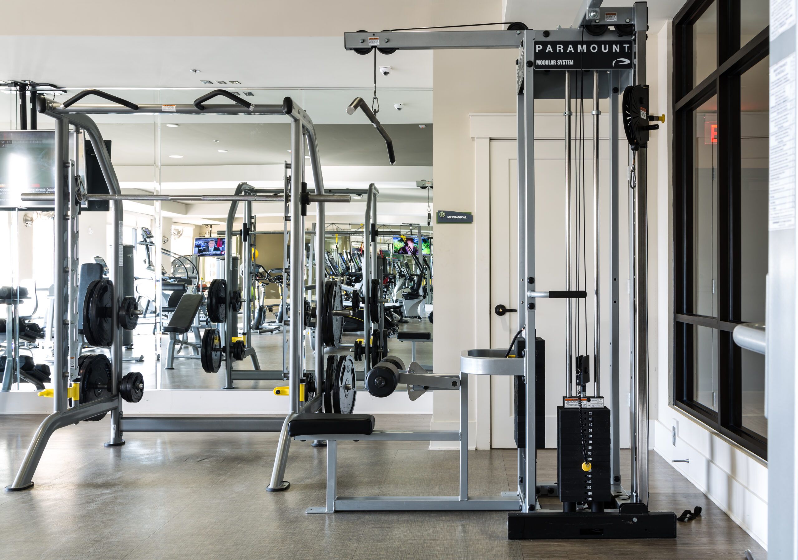 Apartments at Palladian Place fitness center equipment