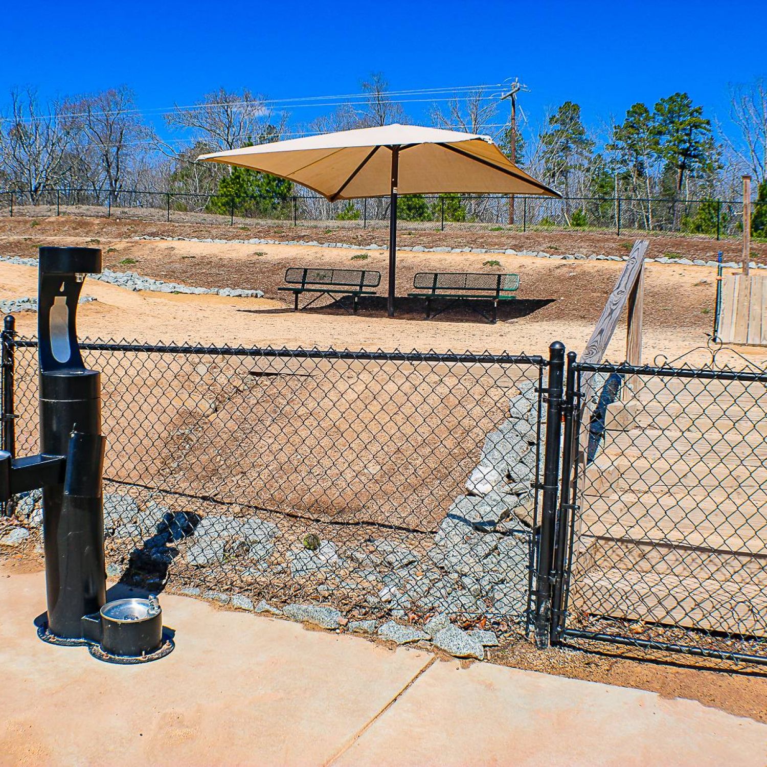 Apartments at Palladian Place with Durham’s largest dog park at half an acre