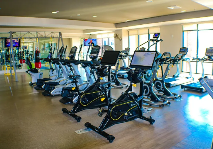 Apartments at Palladian Place fitness center equipment