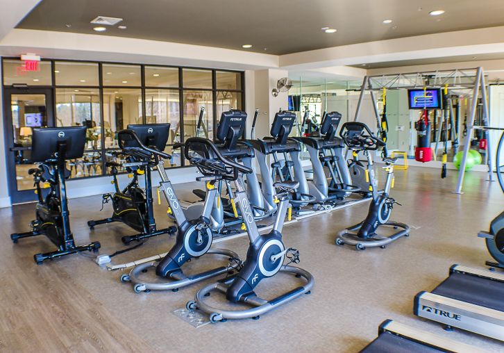 Apartments at Palladian Place fitness center equipment
