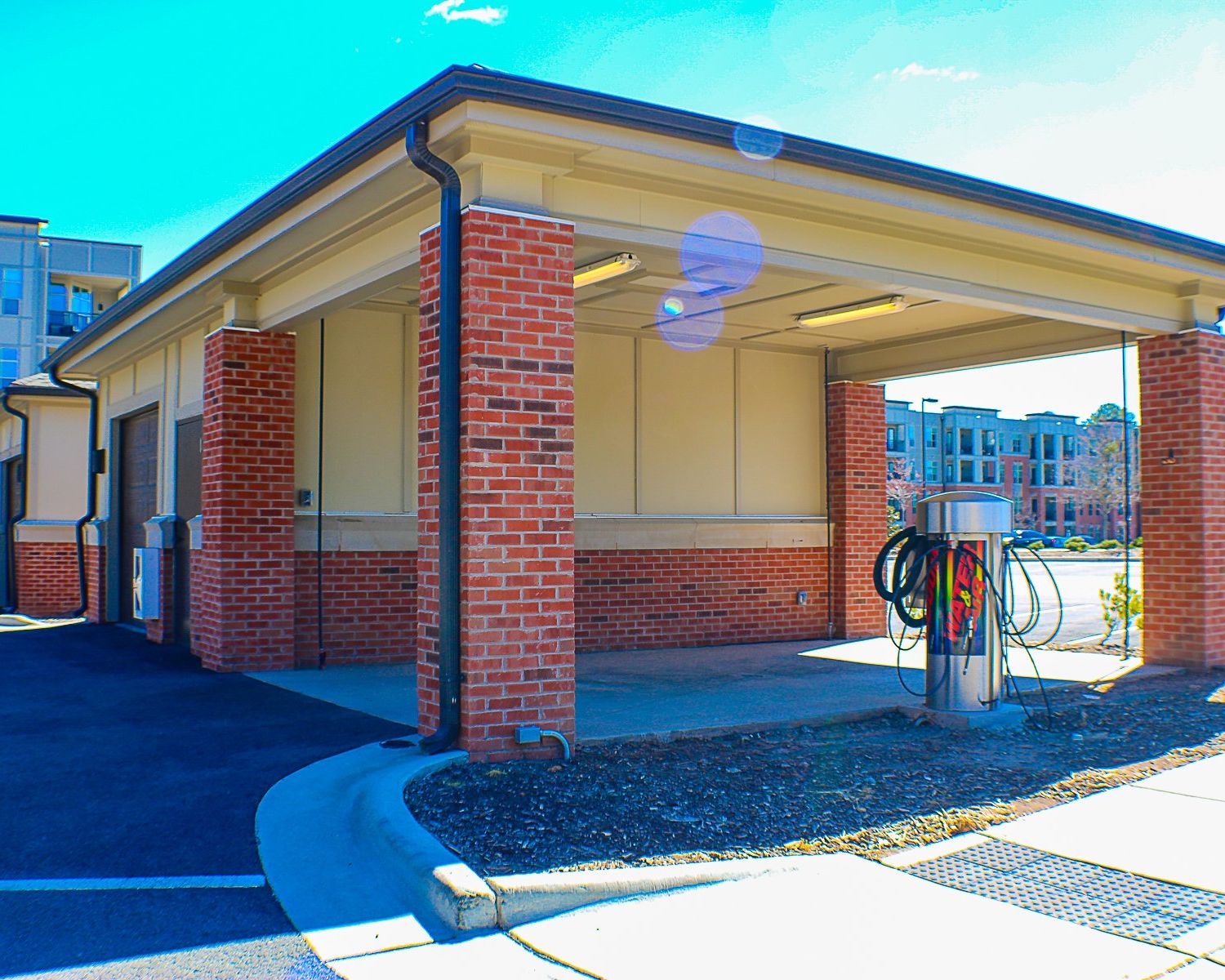 Apartments at Palladian Place with a large on-site car washing station