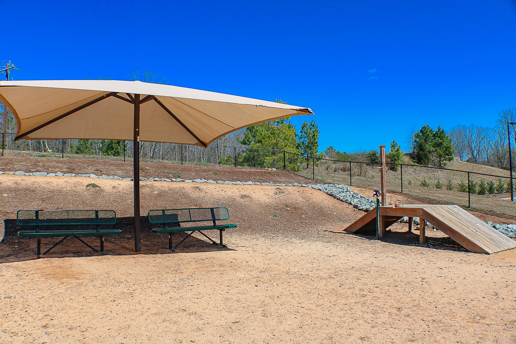 Apartments at Palladian Place with Durham’s largest dog park at half an acre