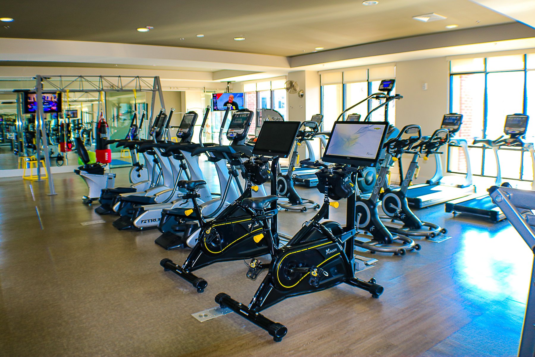 Apartments at Palladian Place fitness center equipment