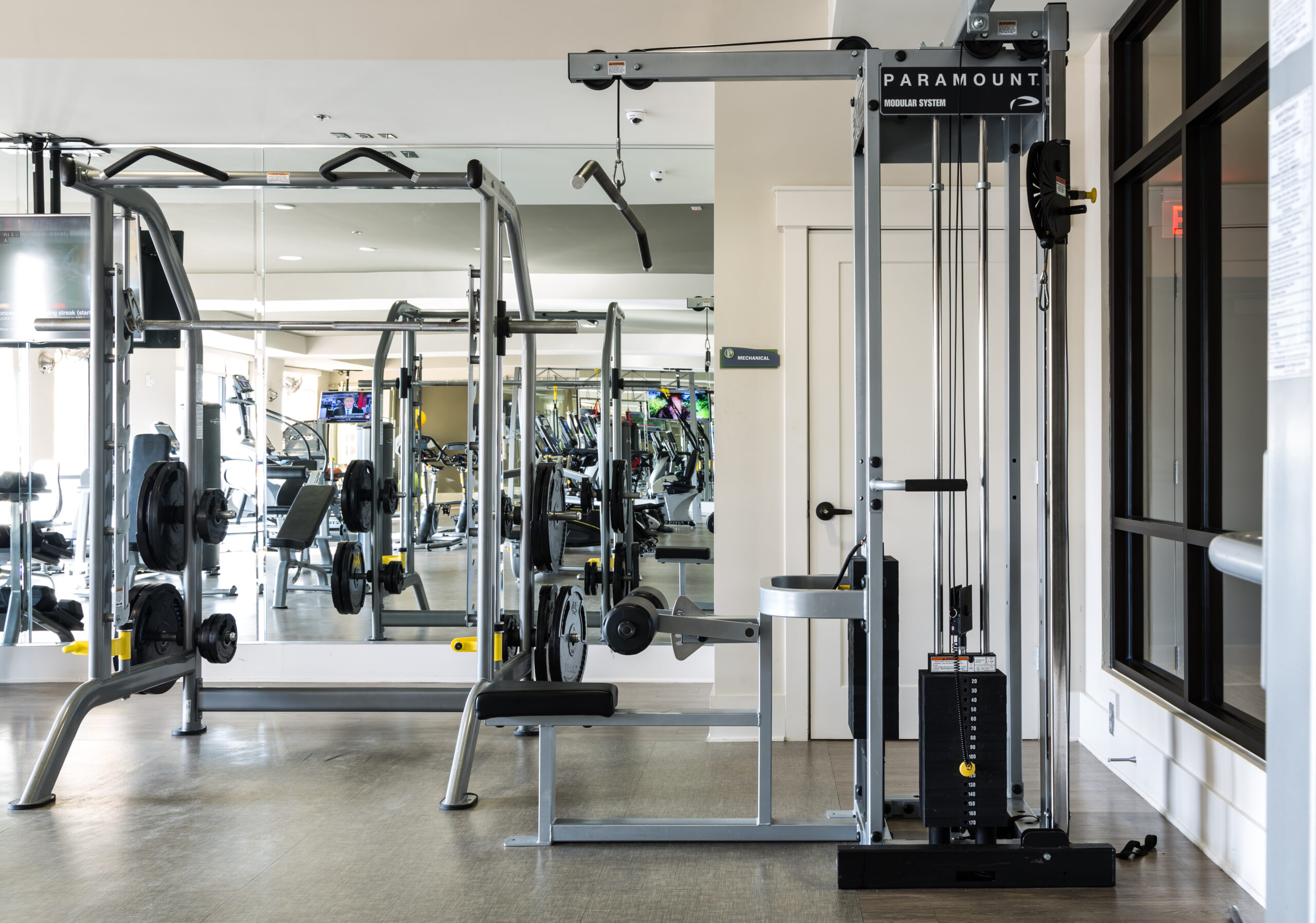 Apartments at Palladian Place fitness center equipment