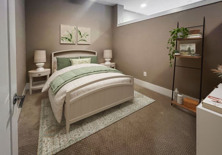 Apartments at Palladian Place building exterior and sparkling pool
