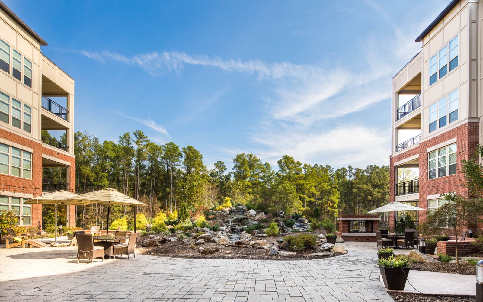 apartments at palladian place courtyard