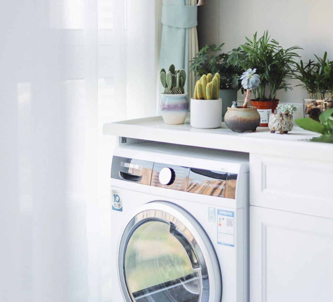 Apartments at Palladian Place in Durham, NC apartment interior washing machine